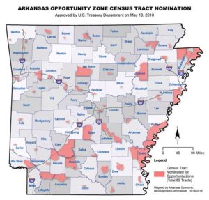 Arkansas opportunity zones map